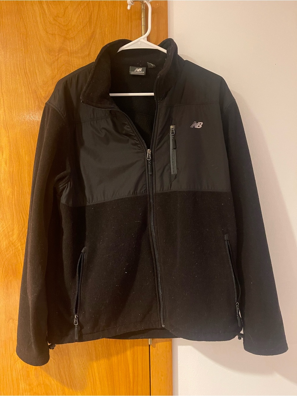 New Balance Black Men's Fleece Zip-Up Jacket